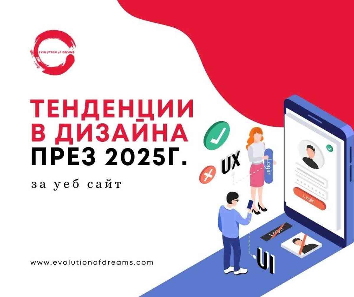 Тенденции в дизайна през 2025г. за уеб сайт